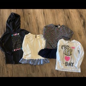 Oshkosh 4T tops - lot of 4